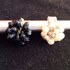 Vintage beaded adjustable rings